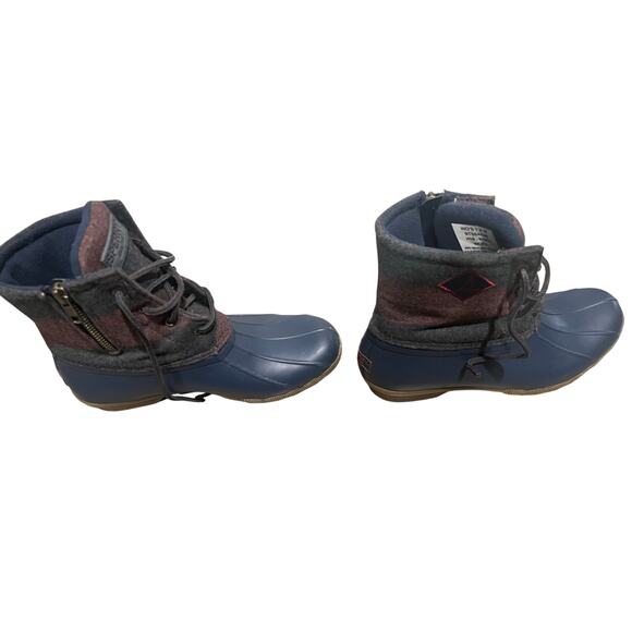 Sperry Women's Saltwater Varsity Stripe Wool Rain and All Weather Boots - Picture 6 of 8